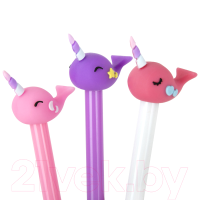 Ручка шариковая Юнландия Кит-Единорог / 143783