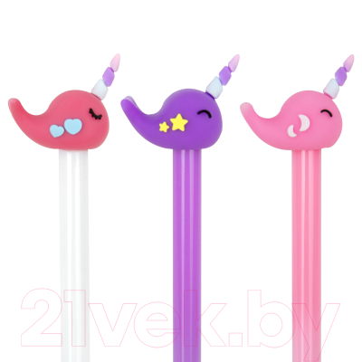 Ручка шариковая Юнландия Кит-Единорог / 143783