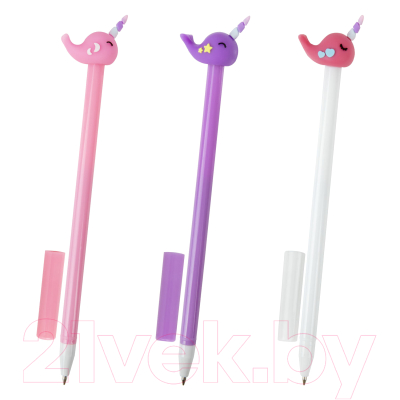 Ручка шариковая Юнландия Кит-Единорог / 143783