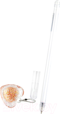 Ручка шариковая Юнландия Хрустальное сердце / 143792 - фото