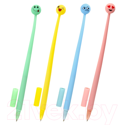 Ручка шариковая Юнландия Смайлик / 143793