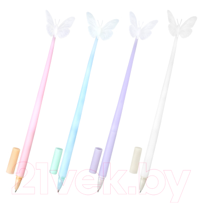 Ручка шариковая Юнландия Бабочка / 143795