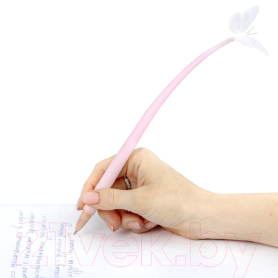 Ручка шариковая Юнландия Бабочка / 143795