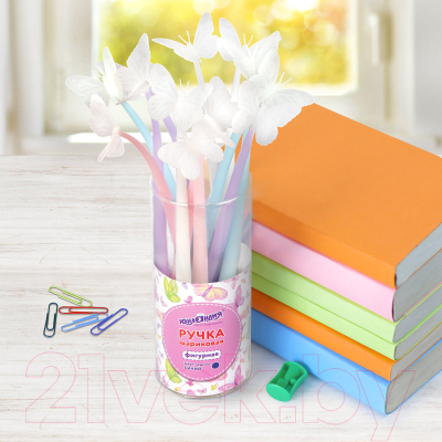 Ручка шариковая Юнландия Бабочка / 143795