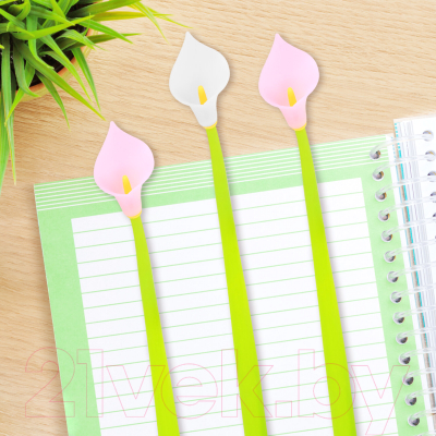 Ручка шариковая Юнландия Цветок / 143797