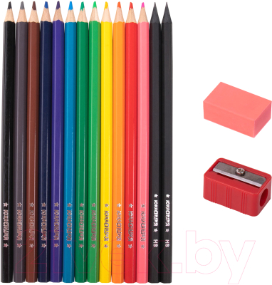 Набор цветных карандашей Юнландия Монстрик / 181690