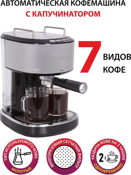Кофеварка эспрессо Supra CMS-1515