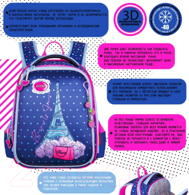 Школьный рюкзак Across ACR22-392-7