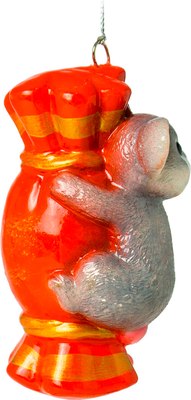 Елочная игрушка Грай Мышь с конфетой ЕГ-29