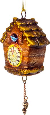 Елочная игрушка Грай Часы с кукушкой ЕГ-51