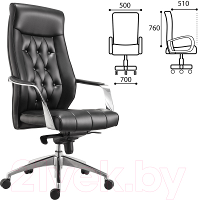 Кресло офисное Brabix Premium Sonata EX-754 / 532491 (черный)