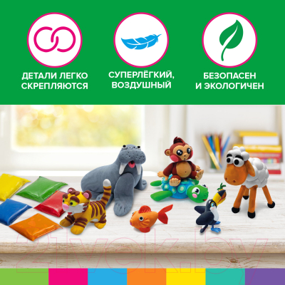 Пластилин легкий Brauberg Kids / 106307