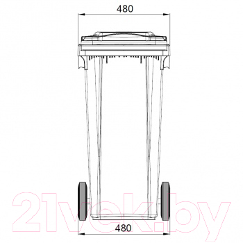 Контейнер для мусора Ese 120л