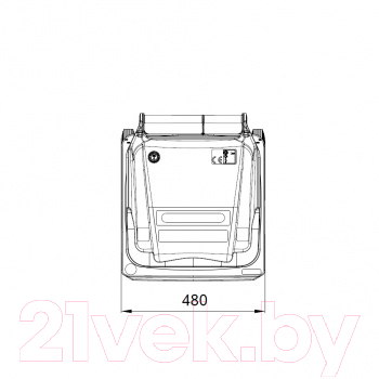 Контейнер для мусора Ese 120л