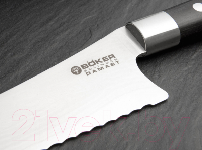 Нож Boker Solingen Damascus Black Bread Knife 130423DAM