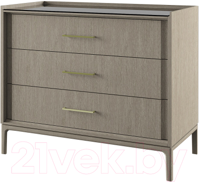 Комод Молодечномебель Брюгге В3 ВМФ-1685 (капучино) - фото