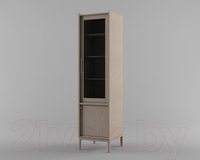 Шкаф-пенал с витриной Молодечномебель Брюгге D2 ВМФ-1688