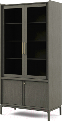 Шкаф с витриной Молодечномебель Брюгге D4 ВМФ-1684 - фото