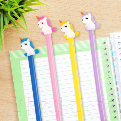 Ручка шариковая Юнландия Единорог / 143805