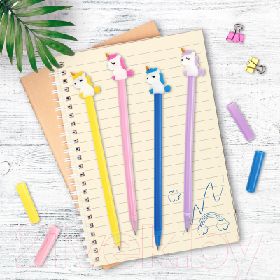 Ручка шариковая Юнландия Единорог / 143805