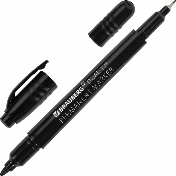 Маркер перманентный Brauberg Duo / 152210 - фото