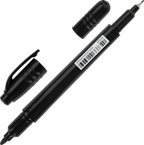 Маркер перманентный Brauberg Duo / 152210