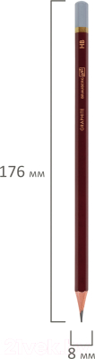 Простой карандаш Brauberg Art Premiere HB / 181886