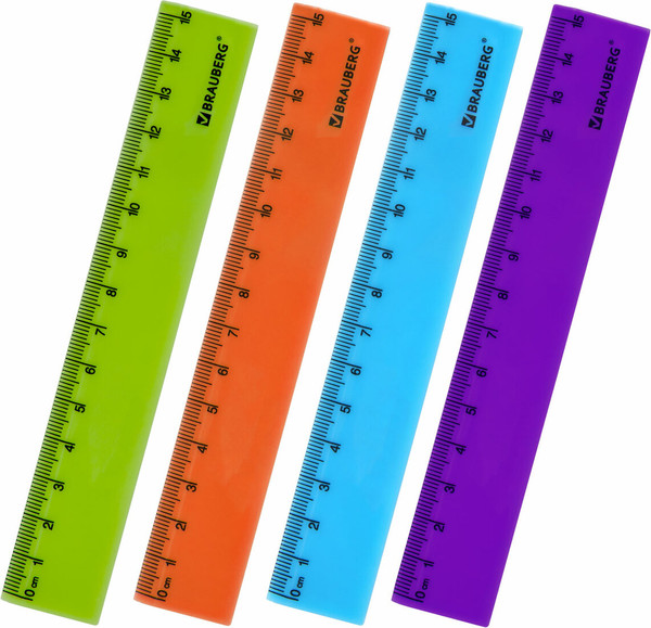 Линейка Brauberg Neon / 210750