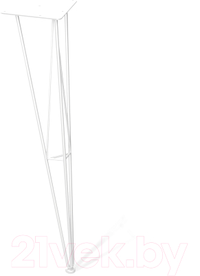 Обеденный стол Sheffilton SHT-TU10/90 ЛДСП (белый/бетон чикаго светло-серый)