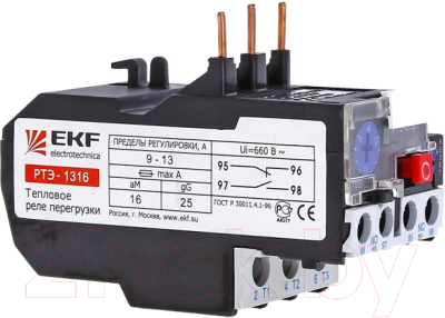 Реле тепловое EKF PROxima РТЭ-1308 2.5-4А / rel-1308-2.5-4 - фото