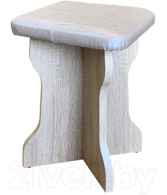 Обеденная группа Анмикс ЛДСП с кухонным уголком (дуб санома/кожзам капучино)