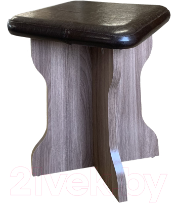 Обеденная группа Анмикс ЛДСП с кухонным уголком (ясень шимо темный/кожзам коричневый)