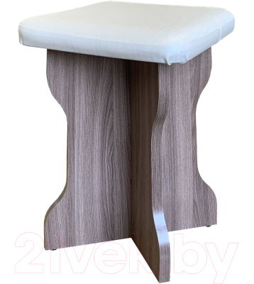 Обеденная группа Анмикс ЛДСП с кухонным уголком (ясень шимо темный/кожзам ваниль)