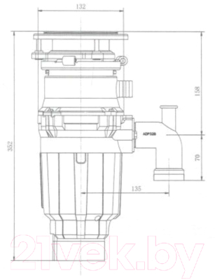 Измельчитель отходов Bone Crusher 610 / BC610-AS