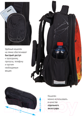 Школьный рюкзак Berlingo Expert Max Monster / RU06126