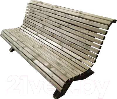 Скамья садовая Массив-Древ 2000x930xH950 - фото