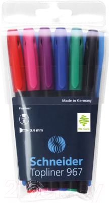 Набор капиллярных ручек Schneider Topliner 967 / 196796 - фото