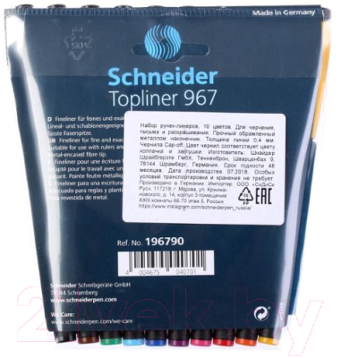 Набор капиллярных ручек Schneider Topliner 967 / 196790