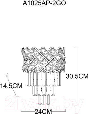 Бра Arte Lamp Aisha A1025AP-2GO