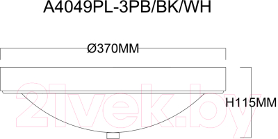 Потолочный светильник Arte Lamp James A4049PL-3BK