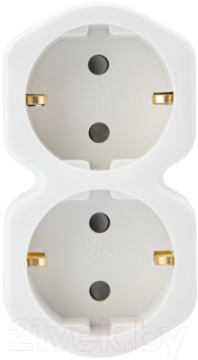 Розетка КС Дабрабыт 2 гнезда 16А 250B / 74823 - фото
