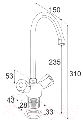 Смеситель Центр Сантехники ЭМ902009