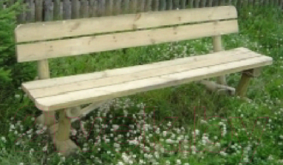 Скамья садовая Массив-Древ L200 2000x600xH810