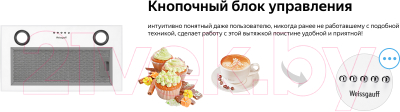 Вытяжка скрытая Weissgauff Box 850 WH