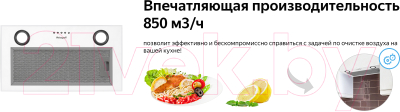 Вытяжка скрытая Weissgauff Box 850 WH