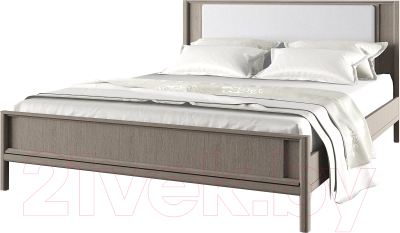 Двуспальная кровать Молодечномебель Брюгге 160 с осн. Avelina Белкрафт 9502 / ВМФ-1682 - фото