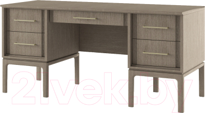 Письменный стол Молодечномебель Брюгге B5 2 тумбовый / ВМФ-1698 (капучино) - фото