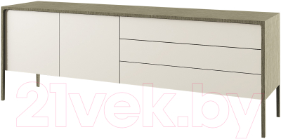 Тумба Молодечномебель Хитроу В3D2 / ВМФ-1660 (серый агат/БА) - фото