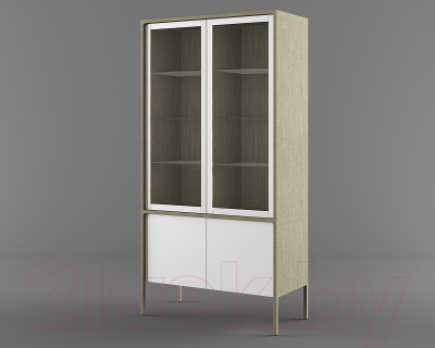 Шкаф с витриной Молодечномебель Хитроу D4 / ВМФ-1661