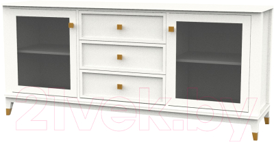 Тумба Молодечномебель Nevada B3D2с / ВМФ-1911 (дуб оксфорд) - фото